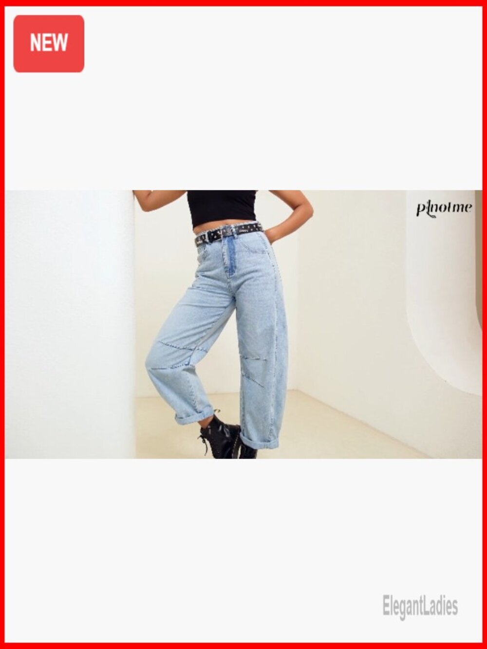 Vintage Boyfriend Jeans Wide Leg Barrel Denim Ankle Pants Mid Rise - Picture 6 of 7